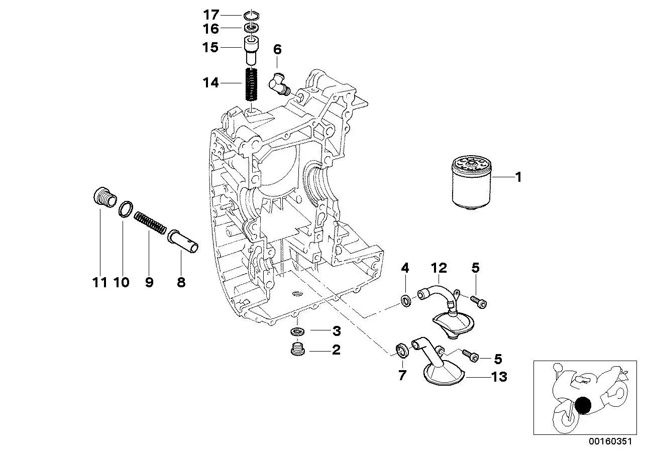 BMW Saugstutzen Schmieröl A61 A67 A73 K21 K22 K23 K25 K25H K26 K2