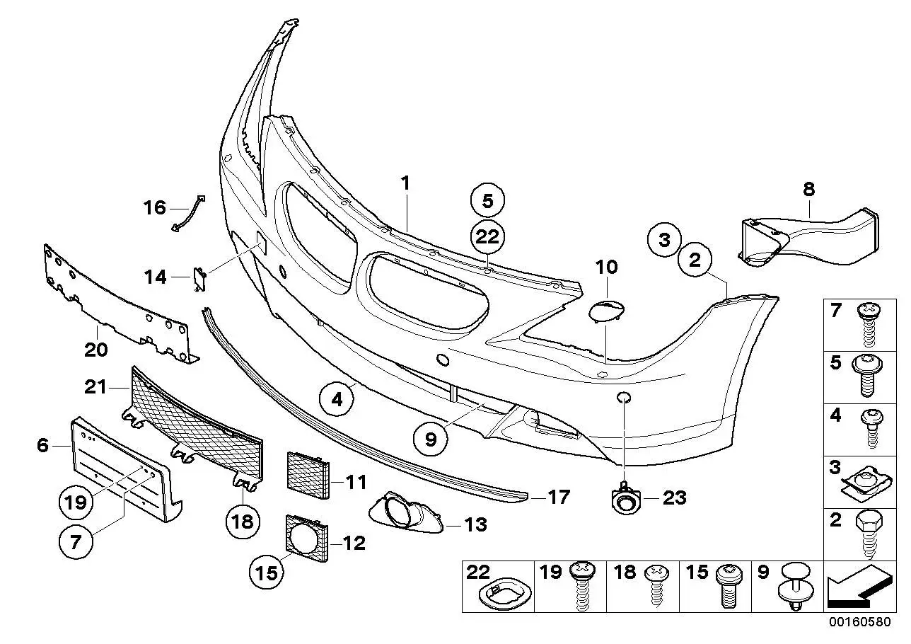 BMW Blechmutter E63 E64 07146974736