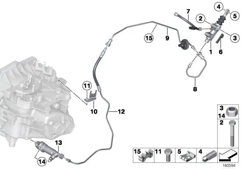 BMW Ansaugleitung Kupplung R55 R56 R57 R58 R59 R60 R61 3500980447