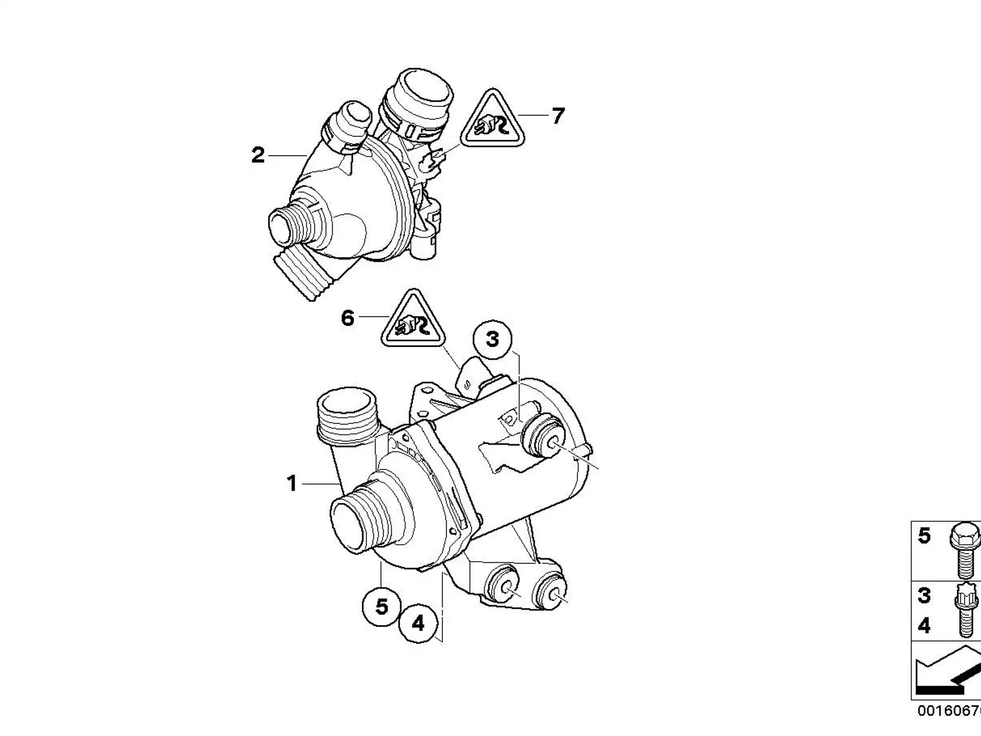 BMW Kühlmittelpumpe elektrisch E81 E82 E87 E88 E90 E91 E92 E93 11517586929