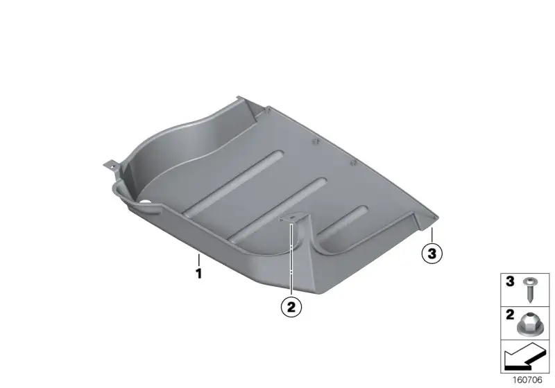 BMW Unterbodenverkleidung hinten R50 R52 R56 R58 R59 51711149159