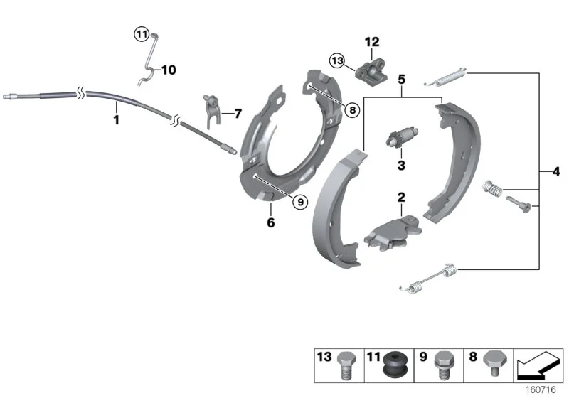 BMW Einstellschraube E23 E24 E28 E31 E32 E34 E36 E38 E39 E46 E52 E53 E60 E61 E63 E64 E65 E66 E70 E71 E72 E81 E82 E83 E84 E85 E86 E87 E88 E90 E91 E92 E93 F01 F02 F04 F07 F15 F16 F30 F31 F32 F33 F34 F36 F80 F82 F83 F85 F86 F87 F87N 34416851437