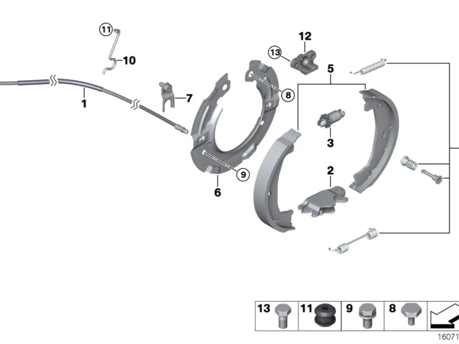 BMW Reparatursatz Federn E46 E81 E82 E84 E87 E88 E90 E91 E92 E93 F30 F31 F32 F33 F34 F36 F80 F82 F83 F87 F87N 34410410825