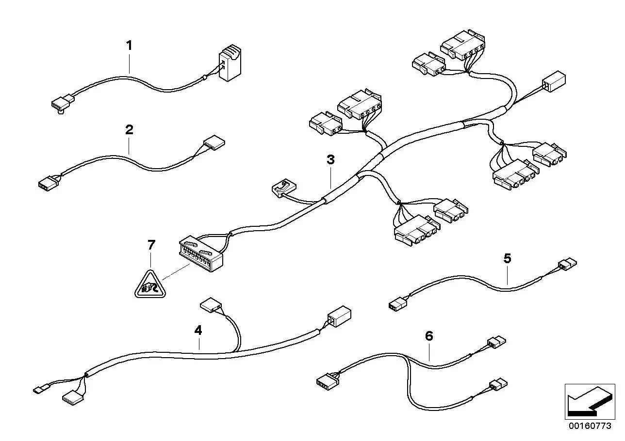 BMW Rep.-Kabel Gurtstrammer 61108413898