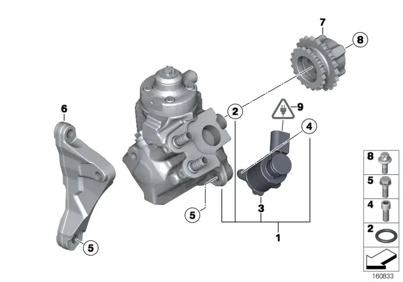 BMW Zylinderschraube E60 E61 E70 E71 E81 E82 E83 E84 E87 E88 E90