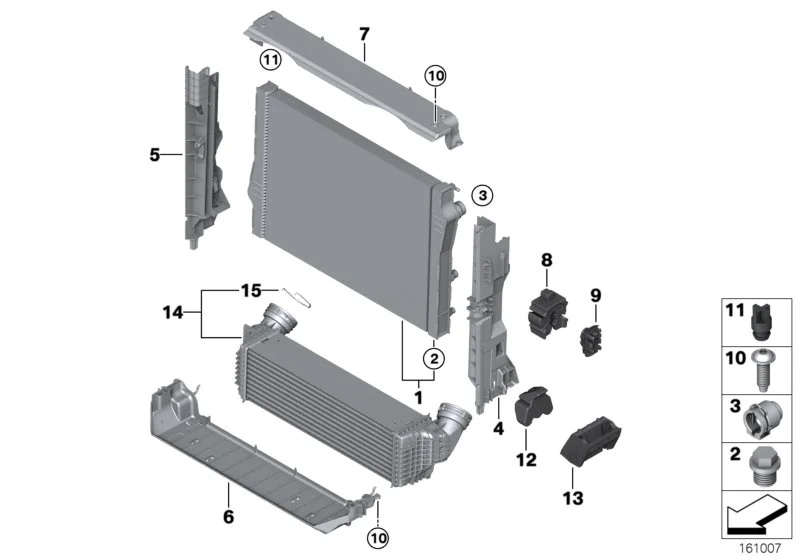 BMW Ablassschraube Kühler E53 E70 E71 17117571988