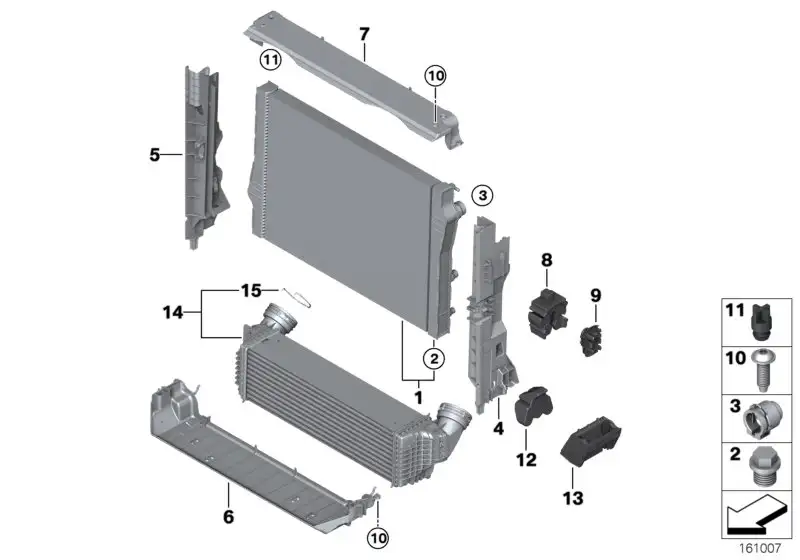 BMW Ablassschraube Kühler E53 E70 E71 17117571988 - Bildposition