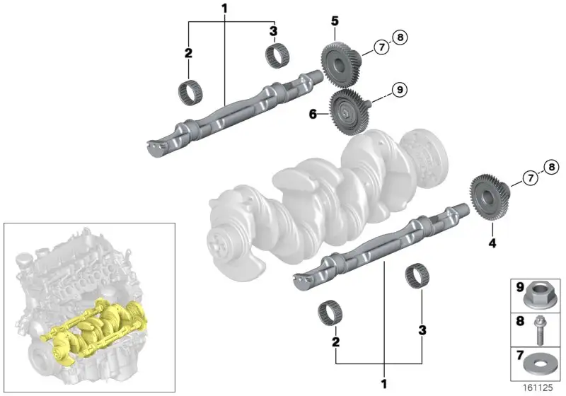 BMW Sechskantmutter E60 E61 E81 E82 E83 E84 E87 E88 E90 E91 E92 E