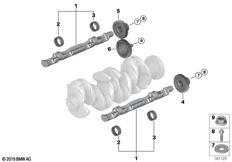 BMW ASA-Schraube mit Scheibe E60 E61 E81 E82 E83 E84 E87 E88 E90