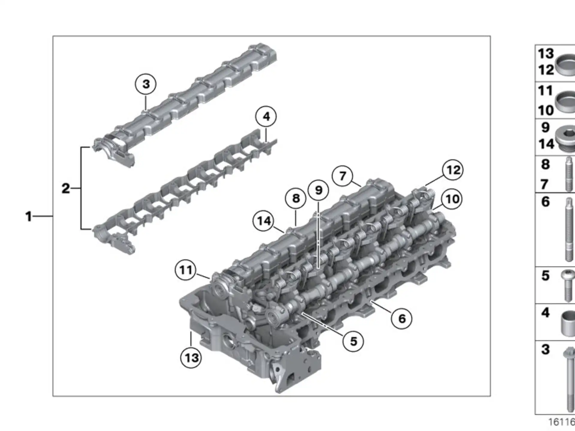 BMW Torxschraube E60 E61 E63 E64 E65 E66 E70 E71 E81 E82 E83 E84 E85 E86 E87 E88 E89 E90 E91 E92 E93 F01 F02 F06 F07 F10 F11 F12 F13 F15 F16 F20 F21 F22 F23 F25 F26 F31 F32 F33 F34 F36 F80 F82 F83 F87 F87N R55 R56 R57 11127515436