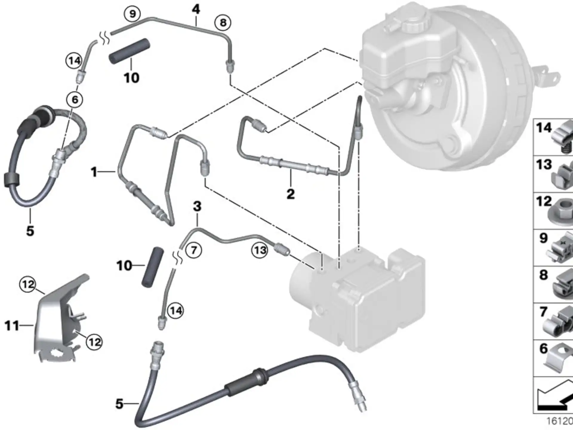 BMW Rohrleitung E81 E82 E87 E88 E90 E91 E92 E93 34326853500