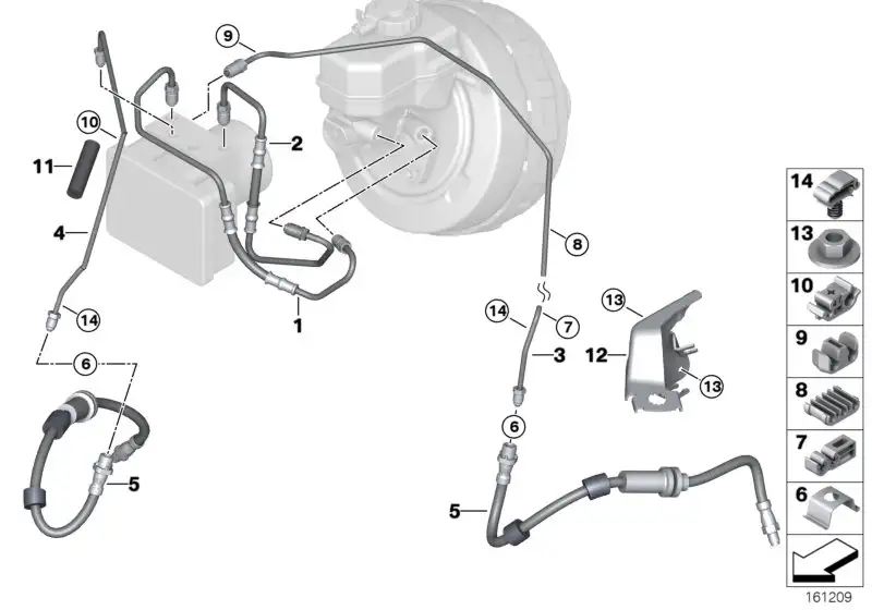 BMW Rohrleitung E81 E82 E87 E88 E90 E91 E92 E93 34326853505