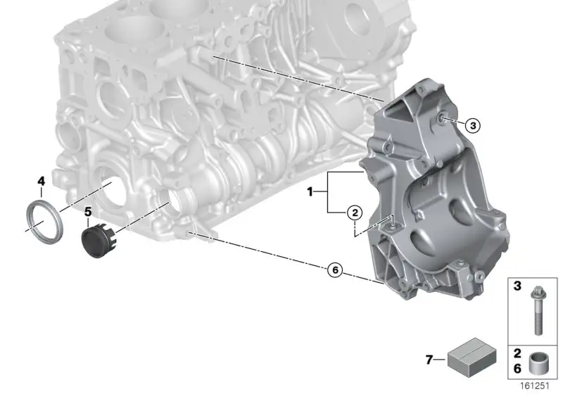 BMW ASA-Schraube mit Scheibe E60 E61 E71 E81 E82 E83 E84 E87 E88