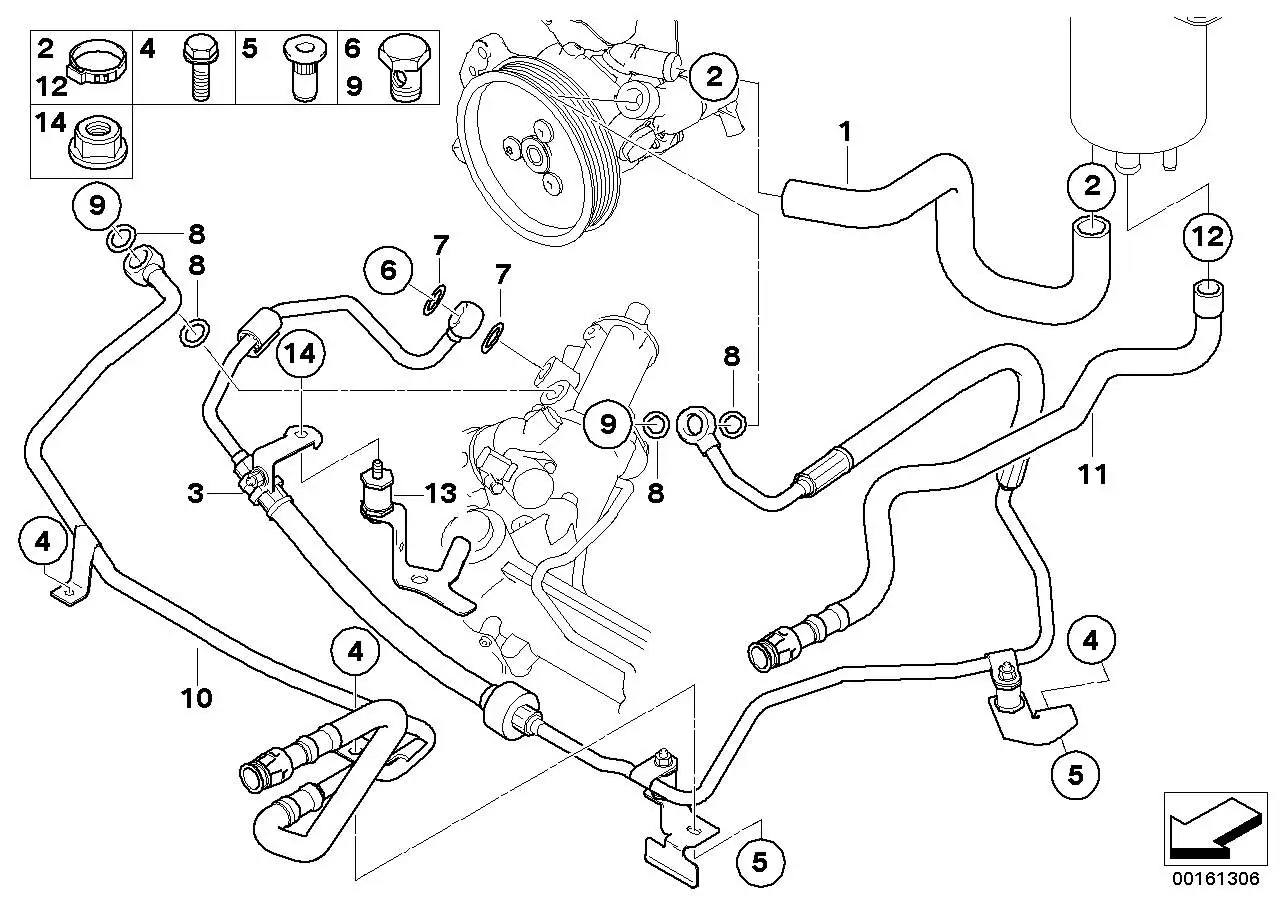 BMW Saugleitung E60 E61 E63 E64 32416850580 - Bildposition 01