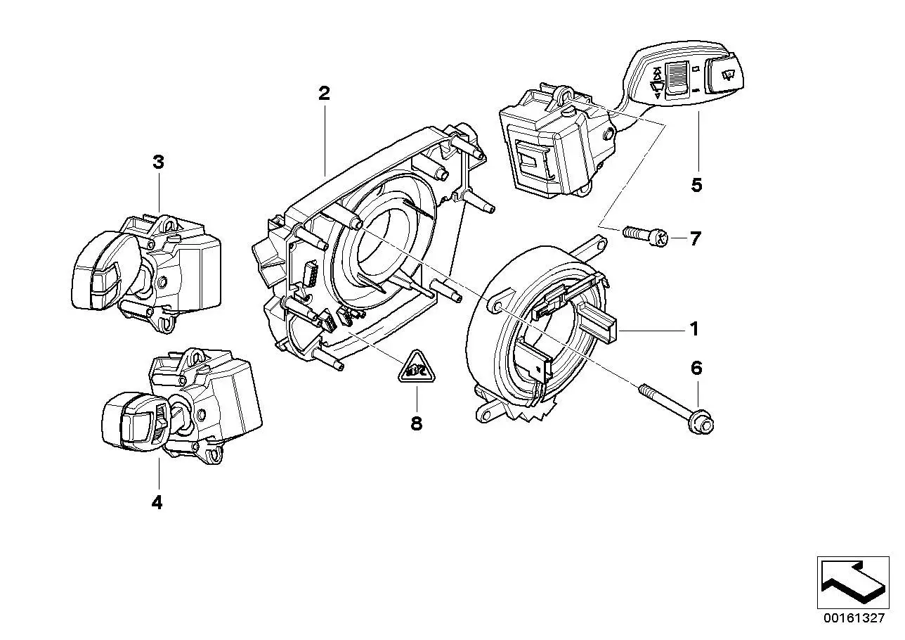BMW Schalter Geschwindigkeitsregelung ACC E60 E61 E63 E64 6131695