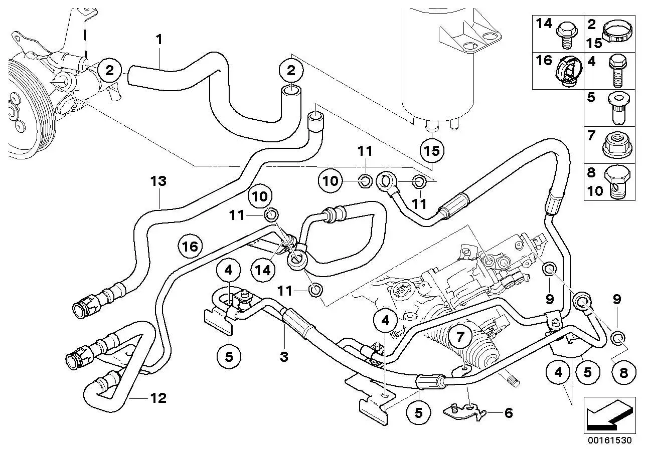 BMW Dehnschlauch E60 E61 32416786607