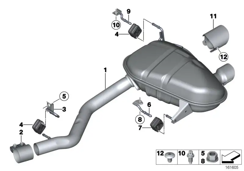 BMW Linsenschraube E81 E82 E84 E87 E88 E90 E91 E92 E93 F97 F98 K2