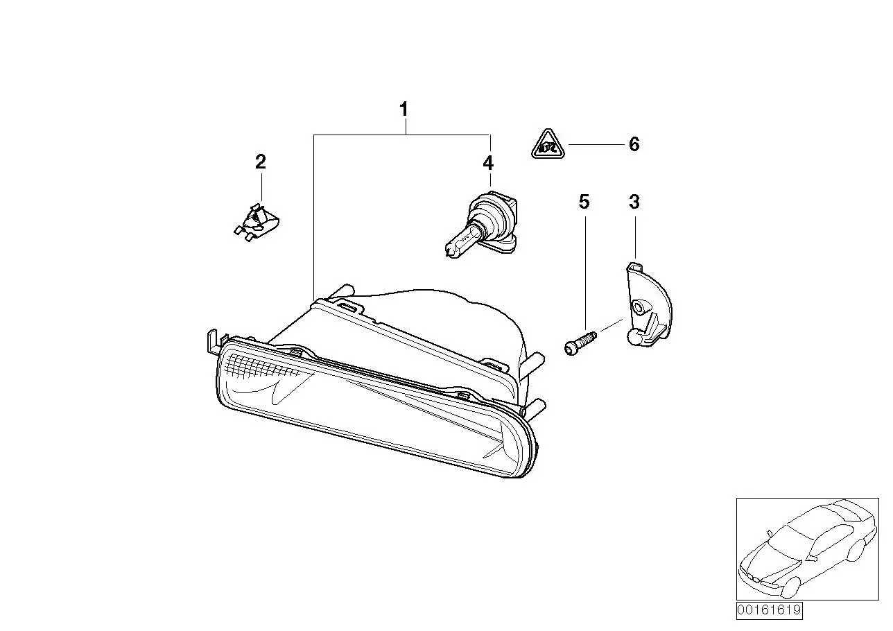 BMW Nebelscheinwerfer links E46 63176905501