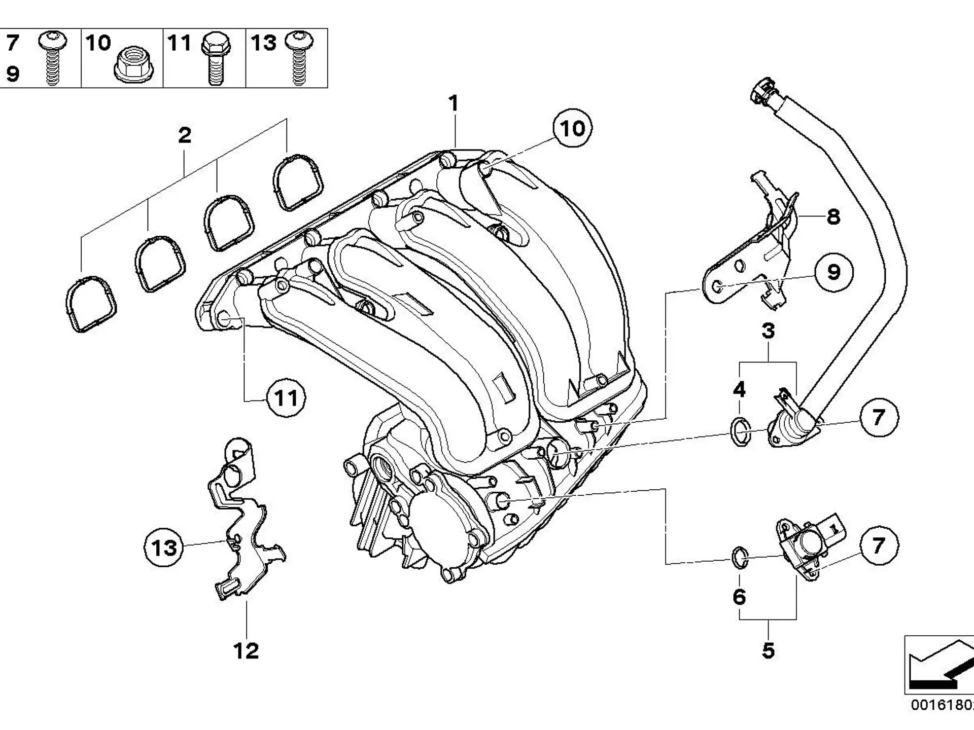 BMW O-Ring E46 E53 E60 E61 E63 E64 E65 E66 E70 E81 E82 E83 E84 E85 E86 E87 E88 E89 E90 E91 E92 E93 F01 F02 F10 F11 F25 R50 R52 R53 13627515272
