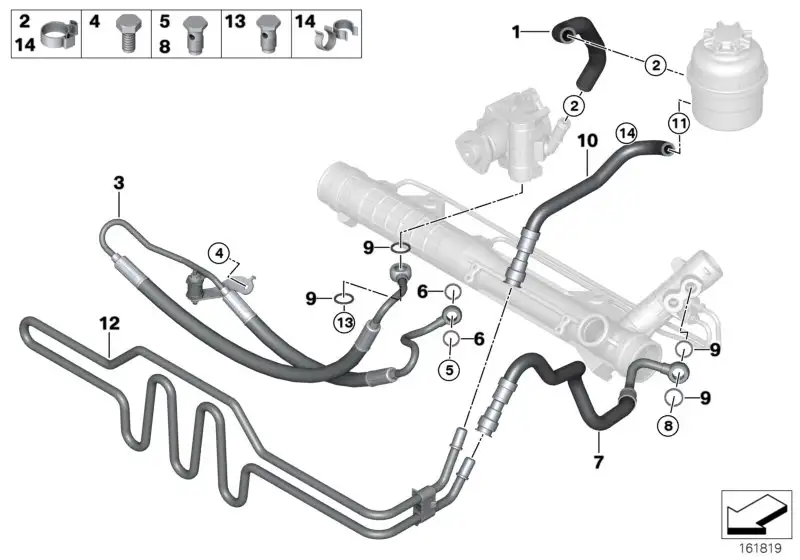 BMW Hohlschraube E12 E21 E24 E28 E30 E31 E32 E34 E36 E38 E39 E46