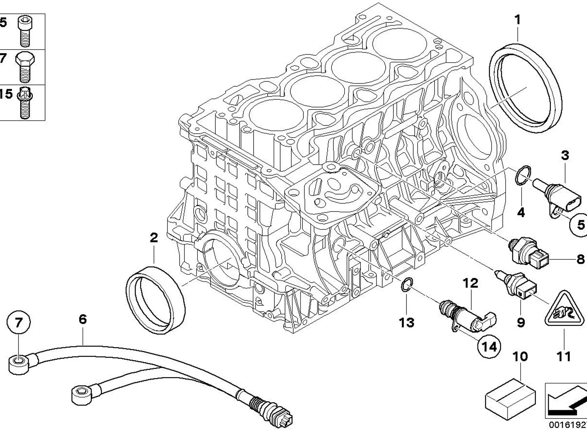 BMW Drehzahlgeber Kurbelwelle E46 E60 E81 E82 E83 E84 E85 E87 E88 E90 E91 E92 E93 13627548994