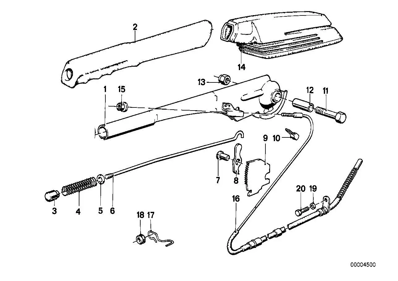 BMW Handbremsbowdenzug E28 34411150896 - Bildposition 16