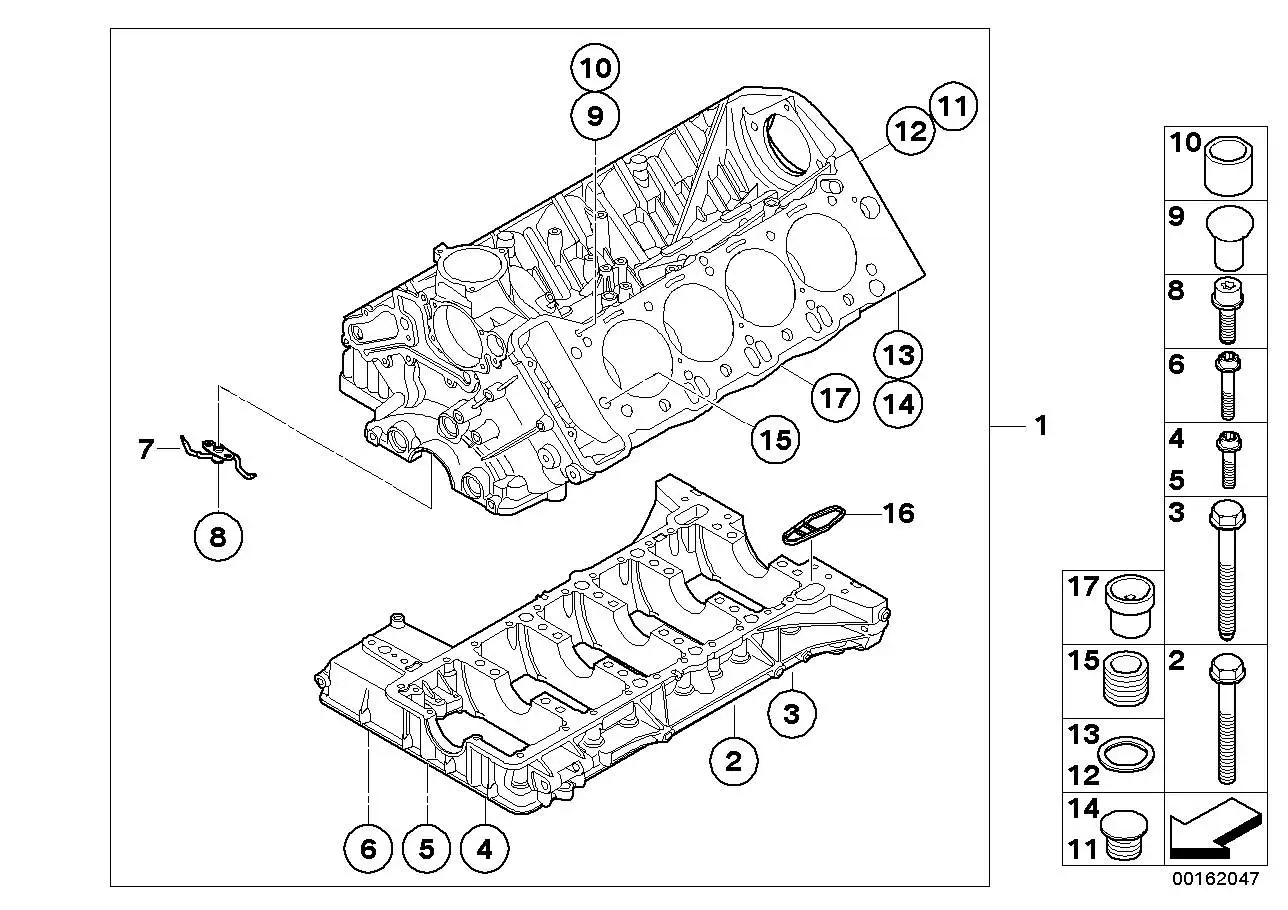BMW ISA-Schraube E60 E61 E63 E64 E90 E92 E93 07129905793