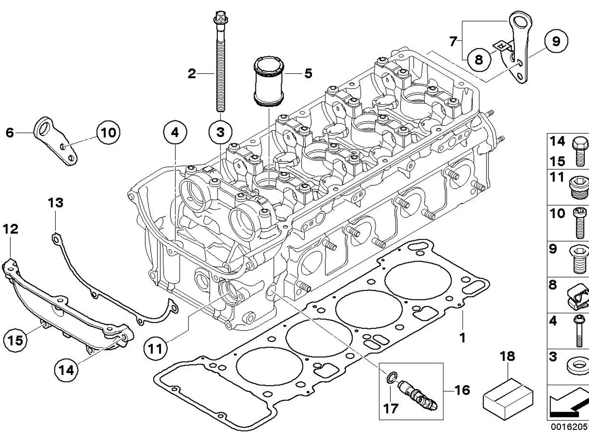 BMW Dichtung Metall E90 E92 E93 11127838162