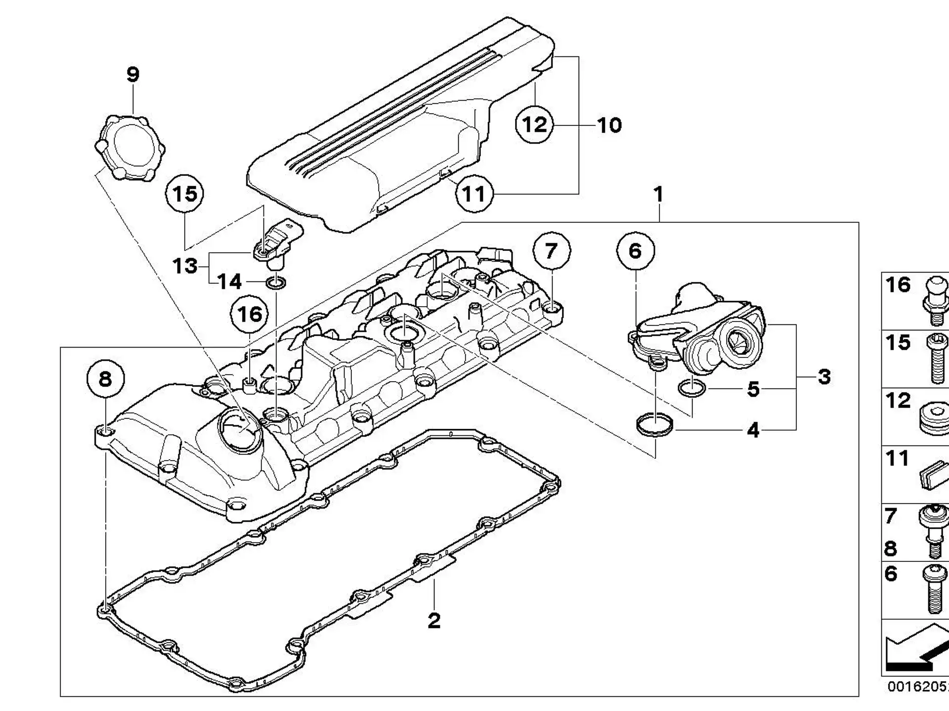 BMW Bundschraube E60 E61 E63 E64 E90 E92 E93 11127841217