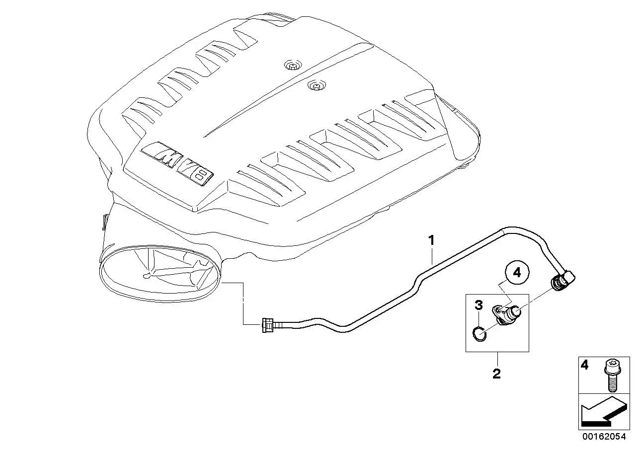 BMW Rückschlagventil E60 E61 E63 E64 E90 E92 E93 11617836553