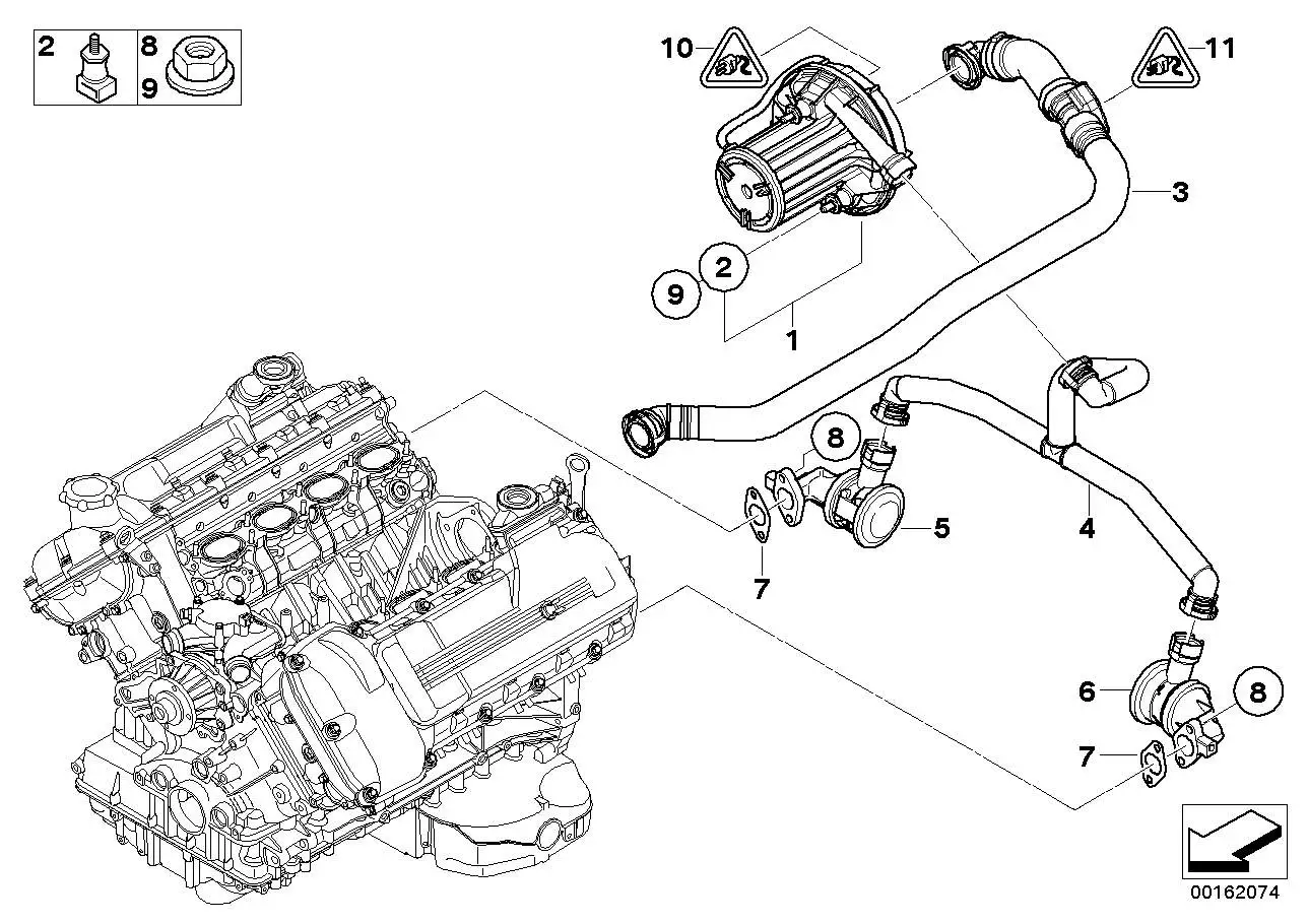 BMW Saugschlauch E90 E92 E93 11727838504 - 3er