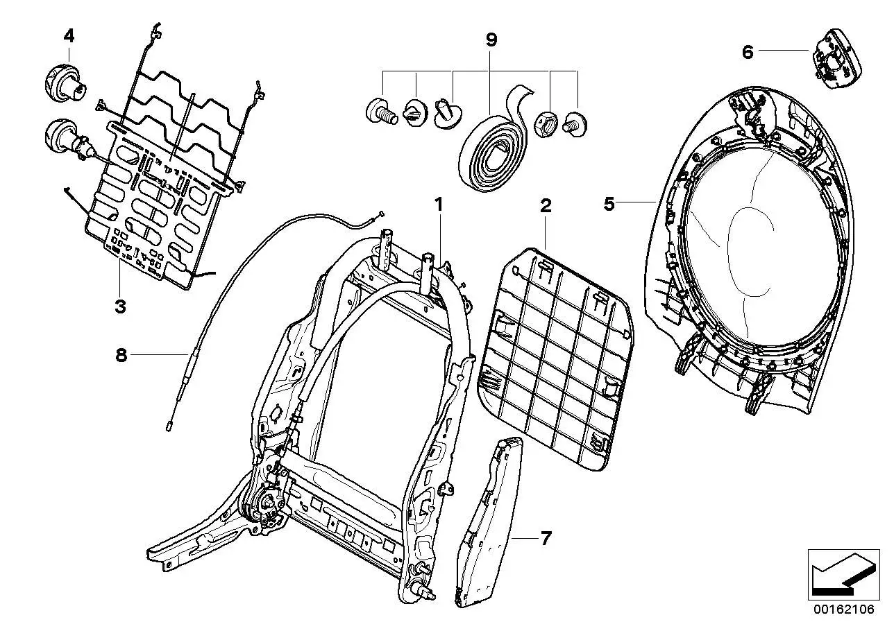 BMW Seitenairbag Sitz vorne links R55 R56 R57 R61 52102753587 - B