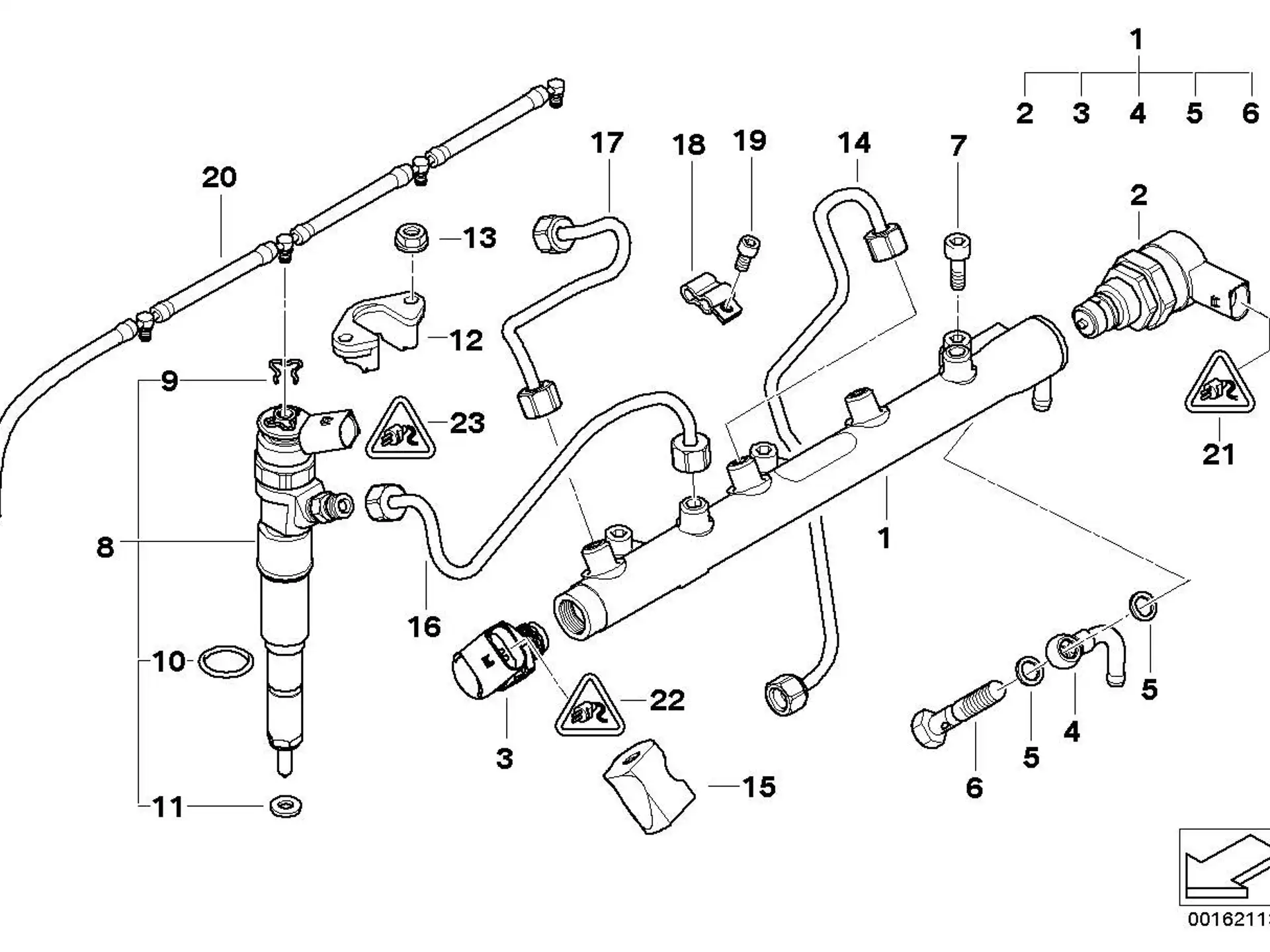 BMW Drucksensor E46 E53 E60 E61 E63 E64 E65 E66 E70 E71 E83 E87 E90 E91 E92 E93 13537787167