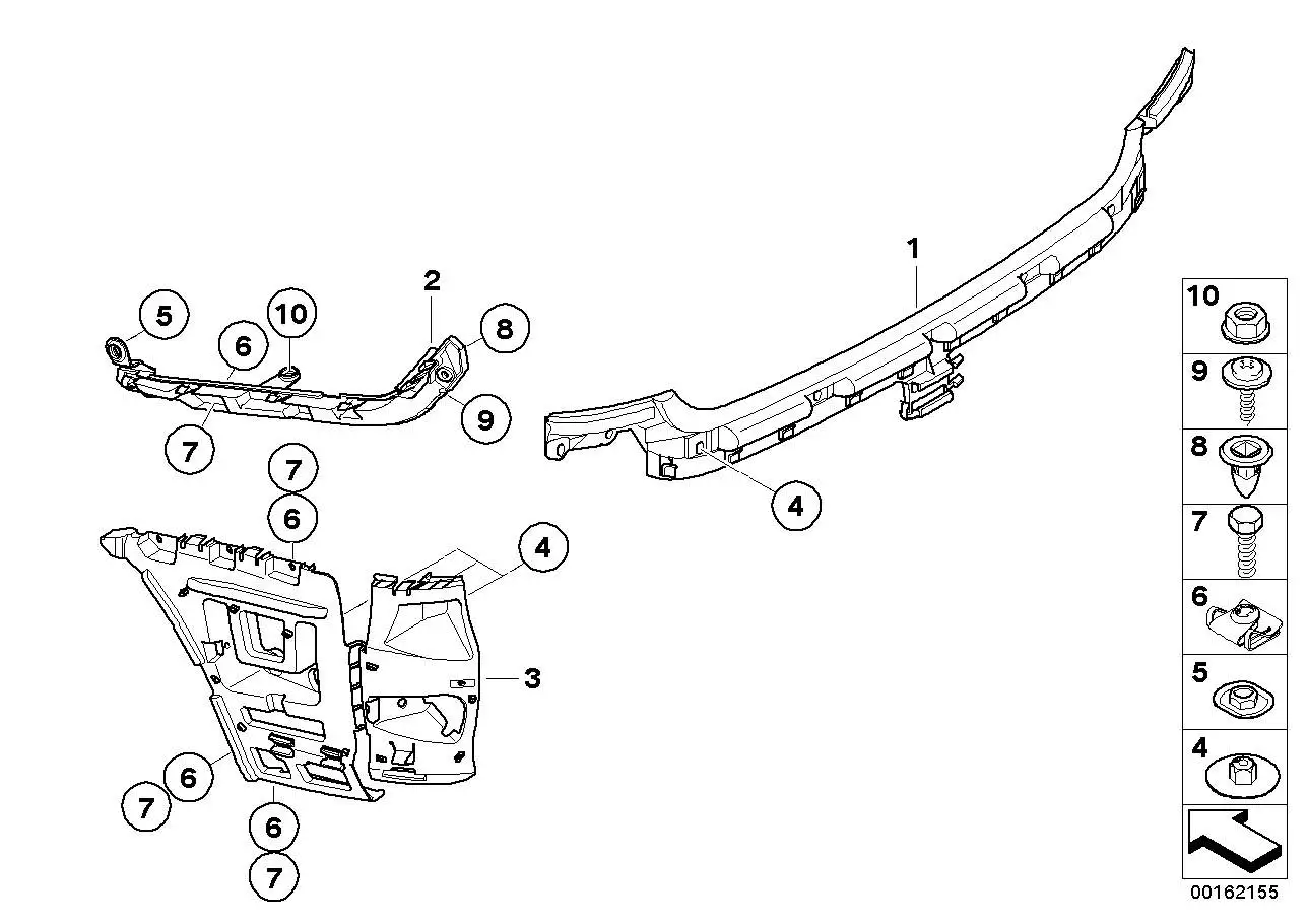 BMW Führung E81 E87 51127058521 - 1er E81, 1er E87