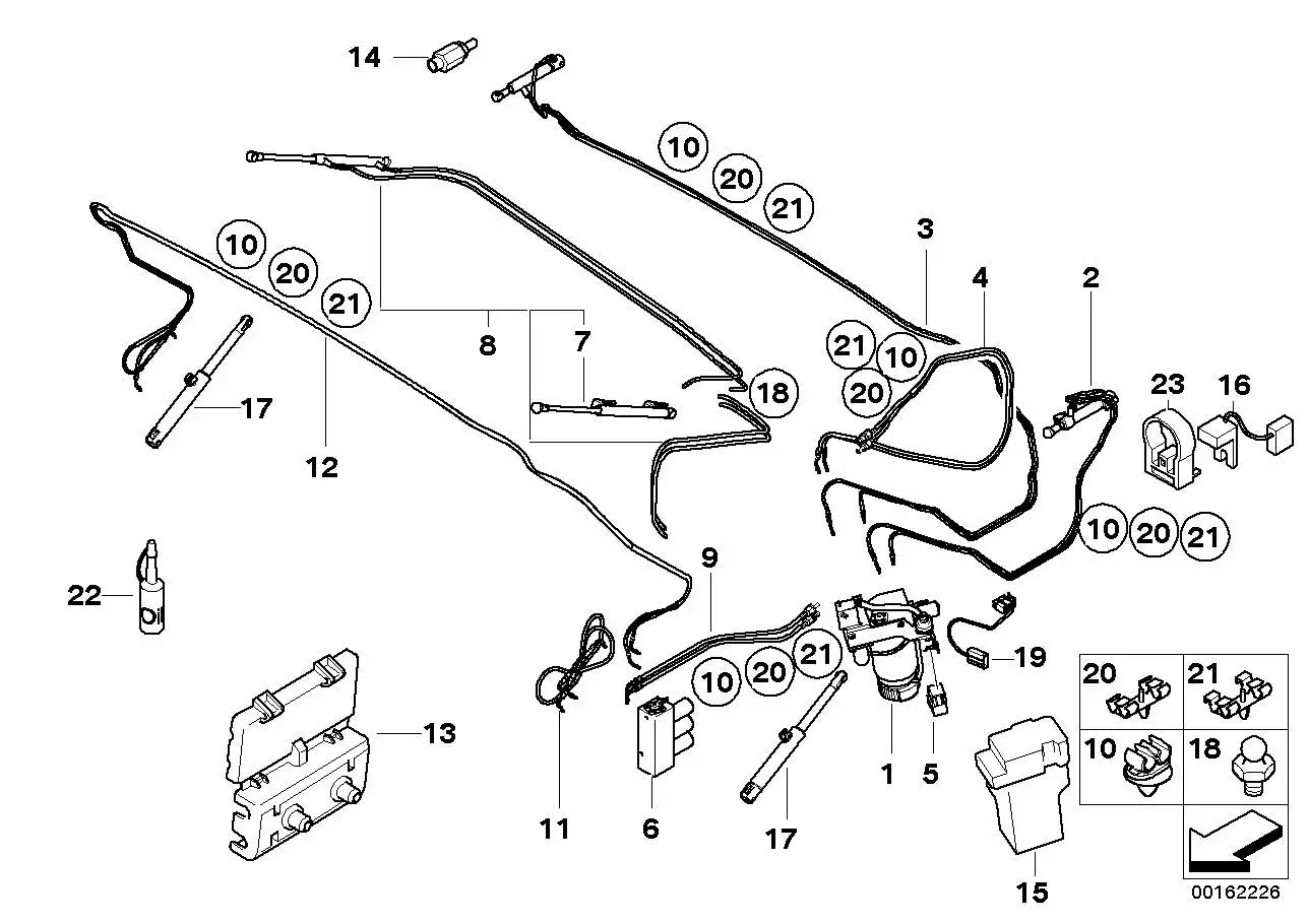 BMW Satz Hydraulikleitung E46 54347025591