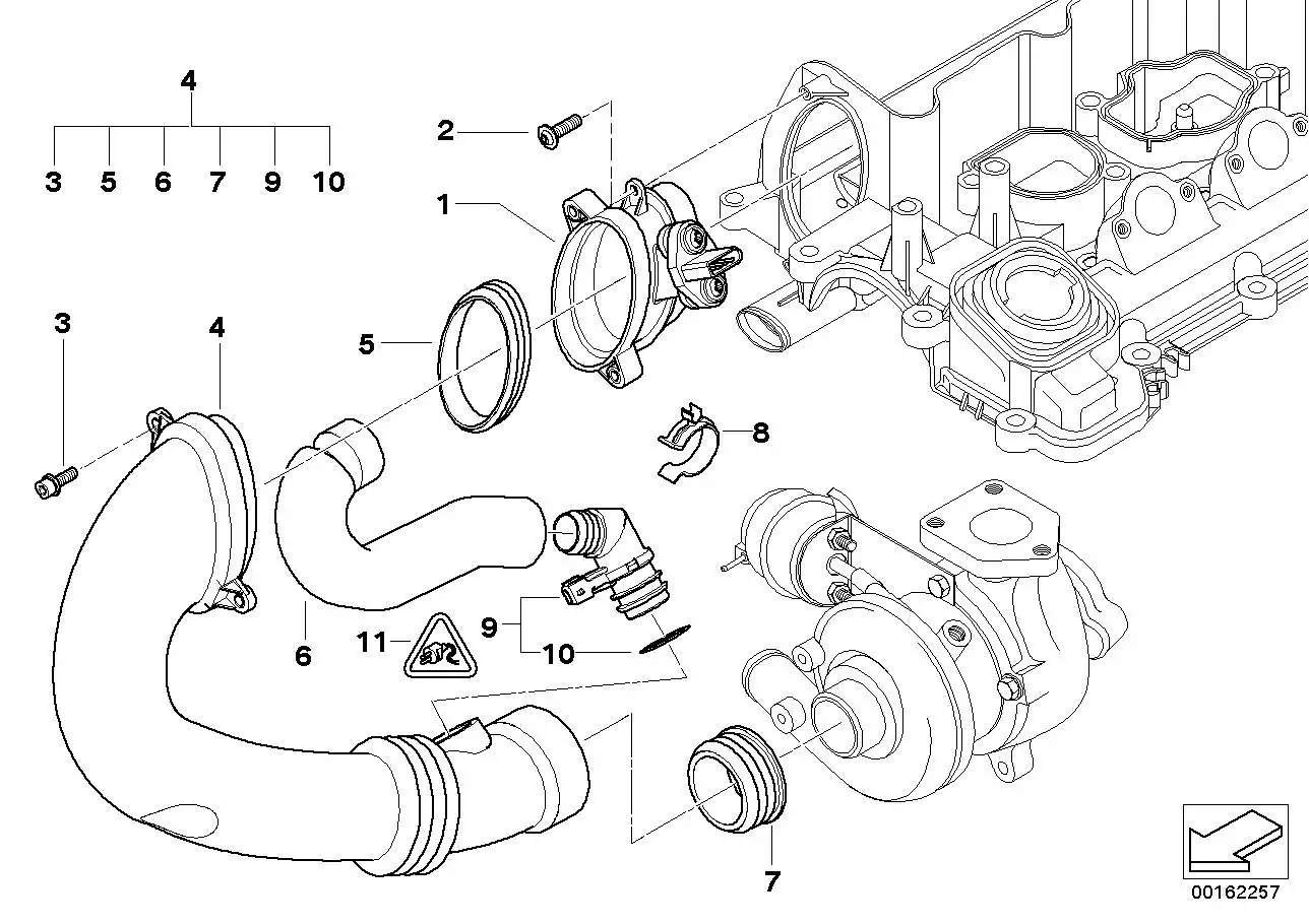 BMW Zylinderschraube mit Scheibe E38 E39 E46 E52 E53 E60 E61 E65
