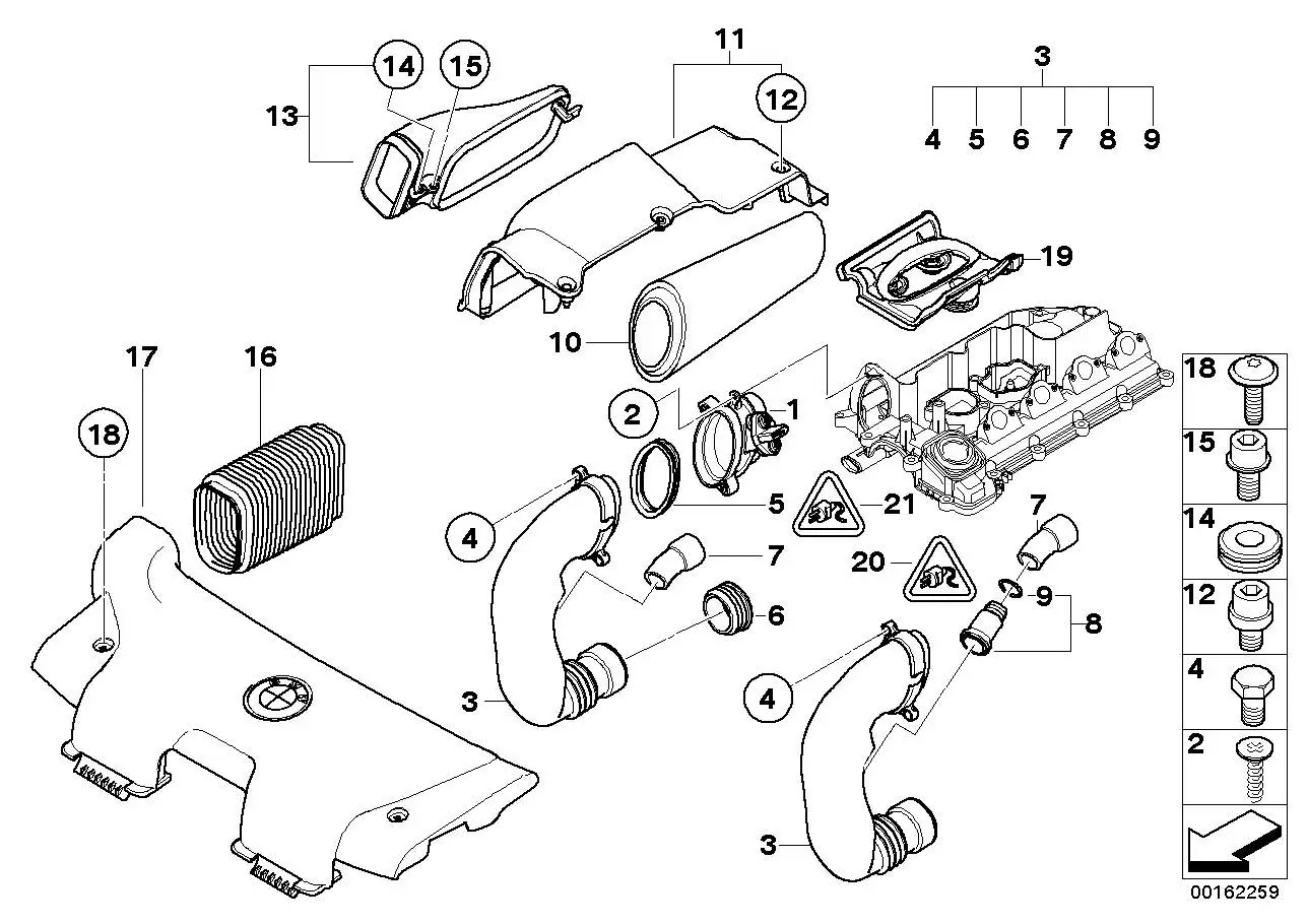 BMW Dichtring E38 E39 E46 E60 E61 E65 E82 E83 E87 E88 E89 E90 E91