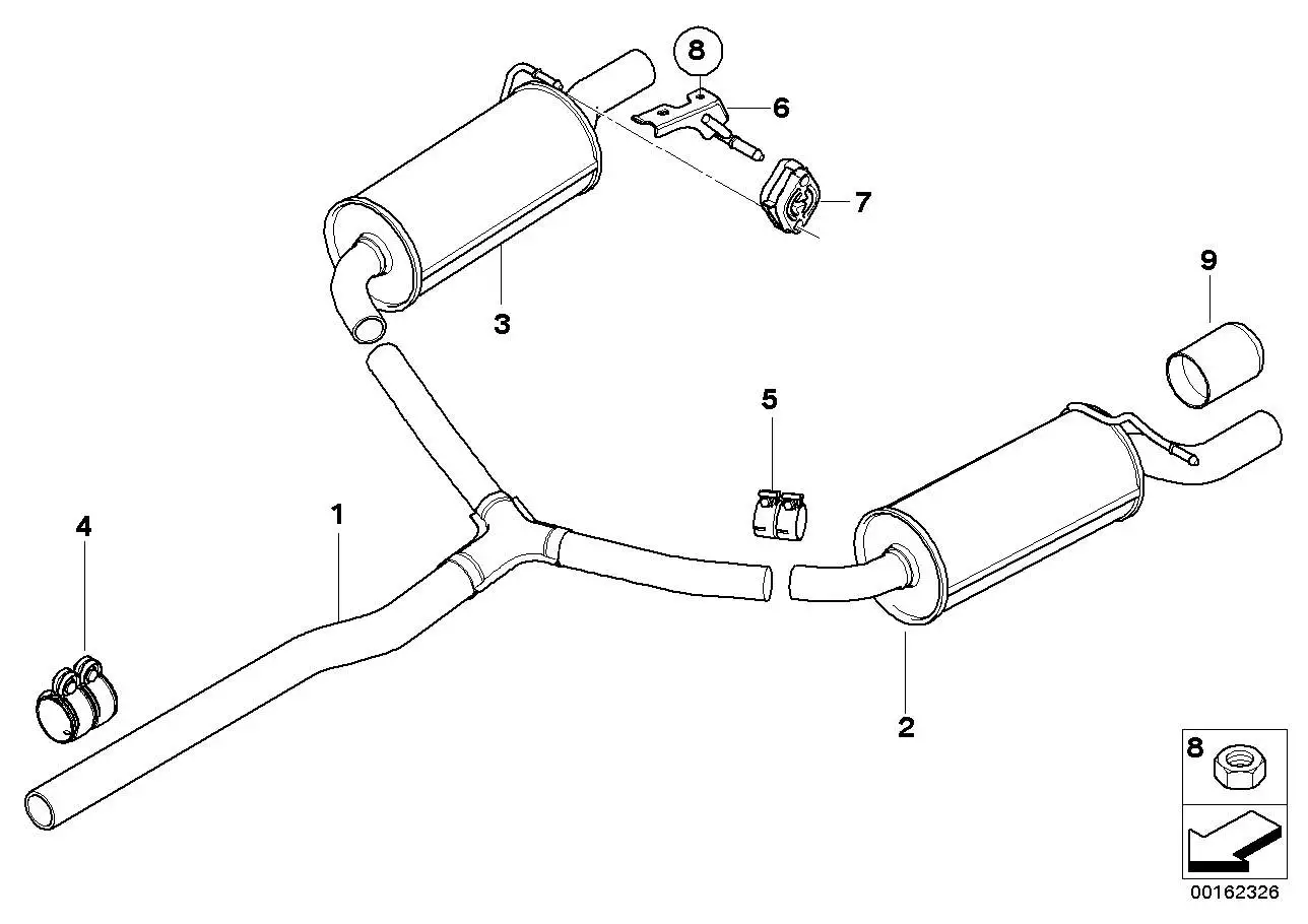 BMW Zwischenrohr 18302755515 - Bildposition 01