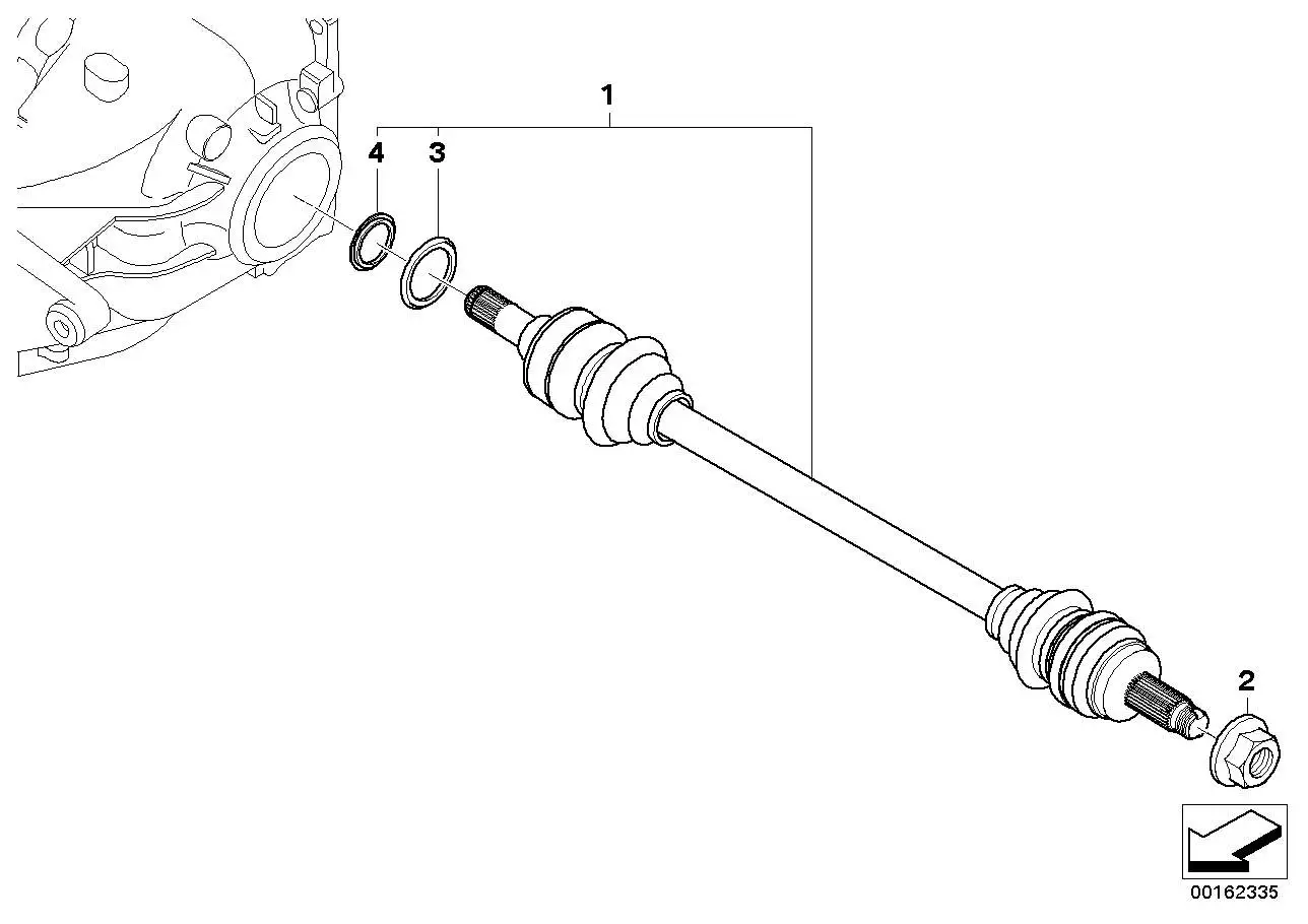 BMW Abtriebswelle E70 F15 F16 33208609838