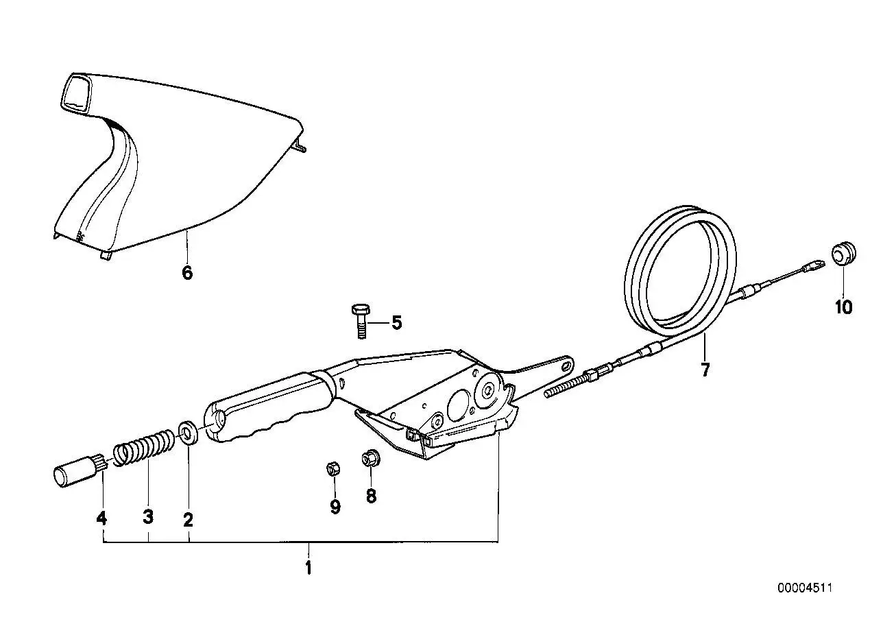 BMW Bowdenzug E31 34411158672 - 8er E31