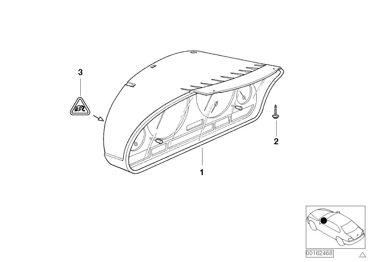 BMW Instrumentenkombination uncodiert E46 62116985646 - 3er E46