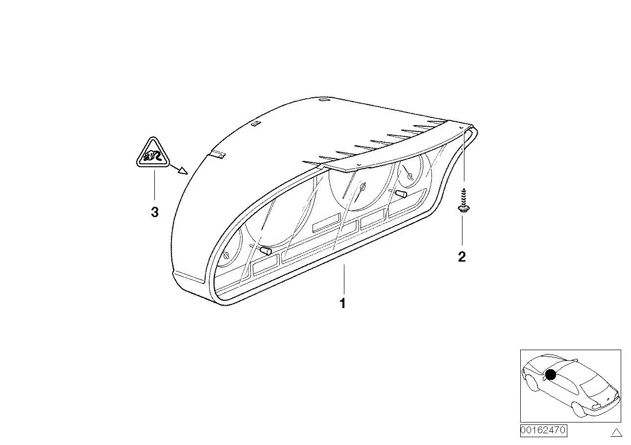 BMW Instrumentenkombination uncodiert E46 62116985667