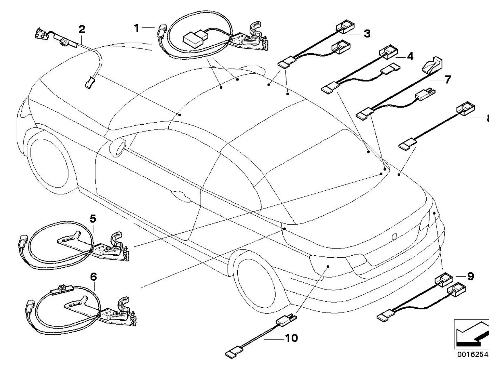 BMW Hallsensor Gepäckraum E93 61316958127