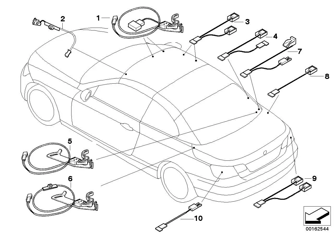 BMW Hallsensor Gepäckraum E93 61316958127 - Bildposition 10