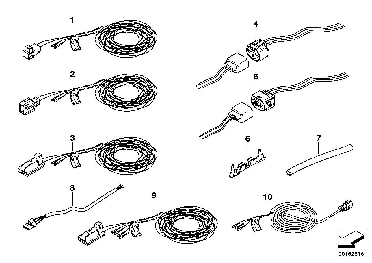 BMW Rep.-Kabel Gurtstrammer/Steuergerät R50 R52 R53 61129118132 -