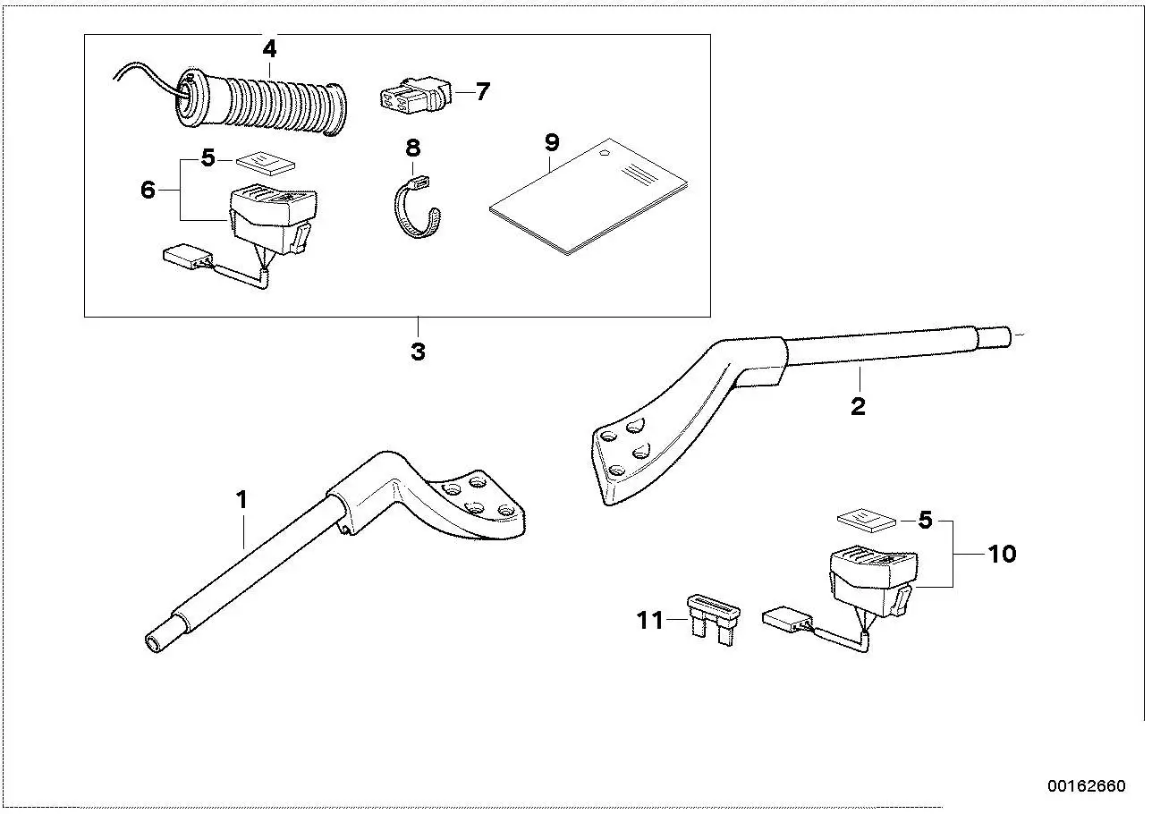 BMW Schalter Heizgriffe/Sitzheizung 61311459234