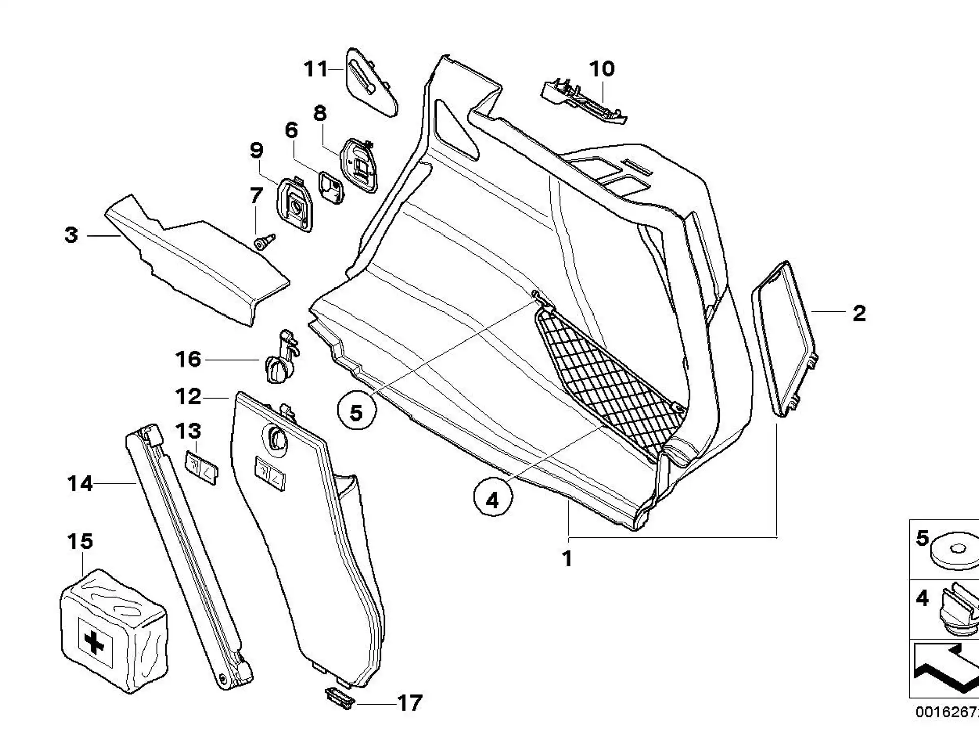 BMW Zylinderschraube mit Ansatz E81 E82 E84 E87 E90 E91 E92 F06 F10 F12 F13 F20 F21 F54 R60 R61 51477130768