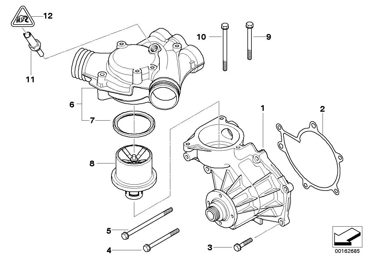 BMW Dichtung Metall E39 E52 11511406765