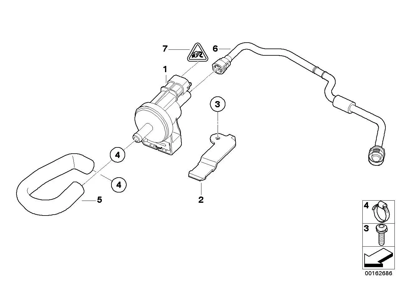 BMW Tankentlüftungsventil E90 E92 E93 13907838281 - 3er