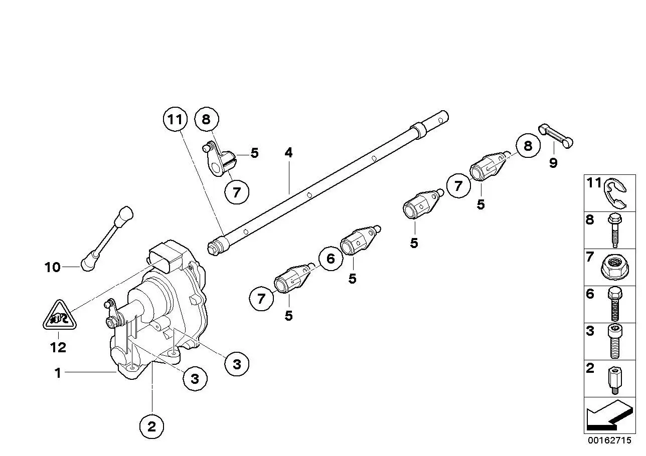 BMW Stellmotor E90 E92 E93 13627838085 - 3er